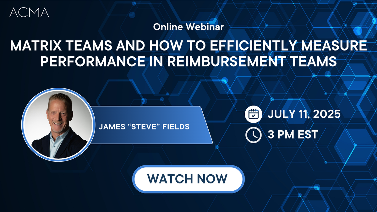 Matrix Teams and How to Efficiently Measure Performance in Reimbursement Teams